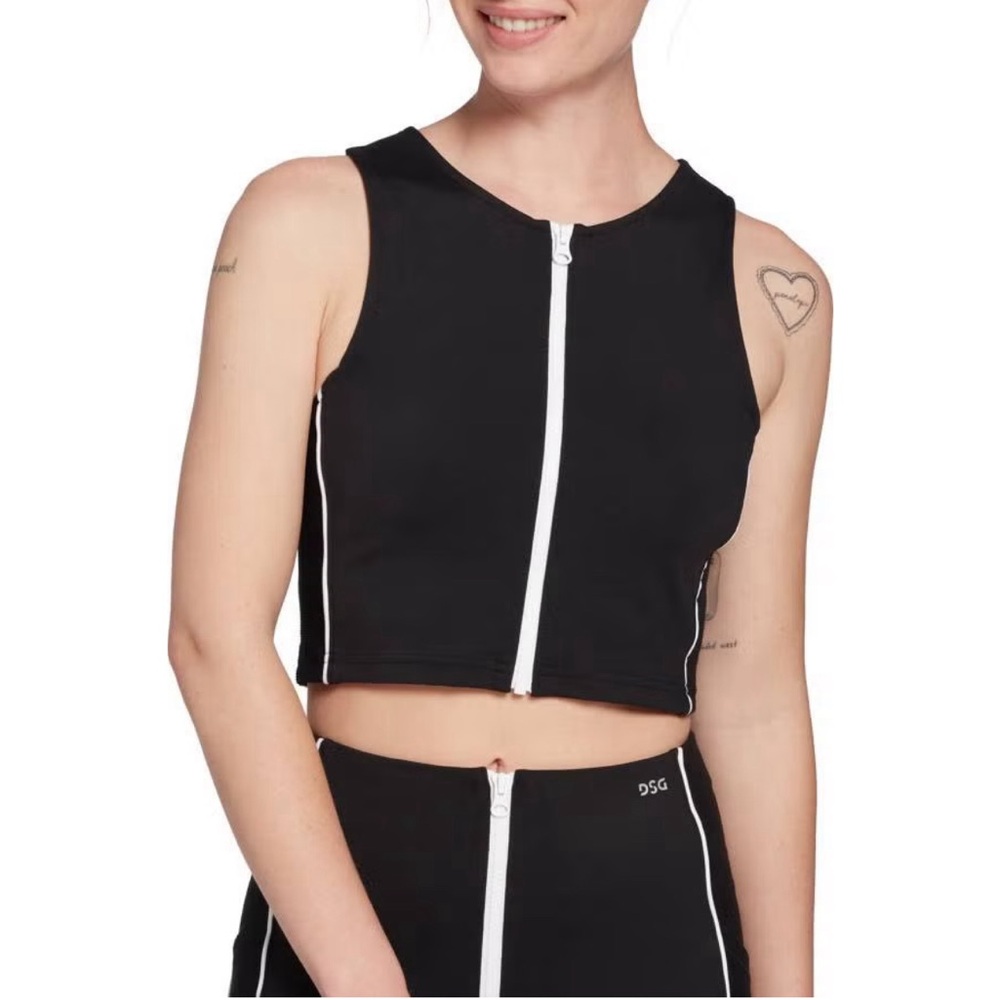 DSG X TWITCH + ALLISON Women's Long Zip Front Longline Tank Top